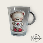 Charger l'image dans la galerie, Grand Mug/tasse verre transparent Amour 💘  St Valentin
