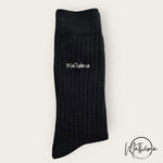 Charger l'image dans la galerie, Chaussettes brodées "Mathéona" beige ou noire
