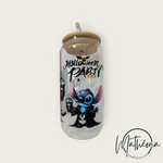 Charger l'image dans la galerie, Gobelet en verre avec sa paille en verre Halloween Stitch
