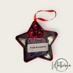 Charger l&#39;image dans la galerie, Idée cadeau Etoile Noël boîte métal fruits de la passion
