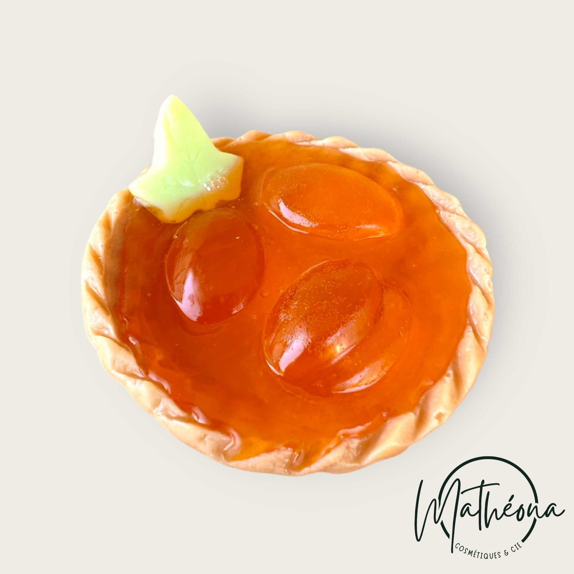 Savon tartelette abricot 80gr Savonnerie de Bormes