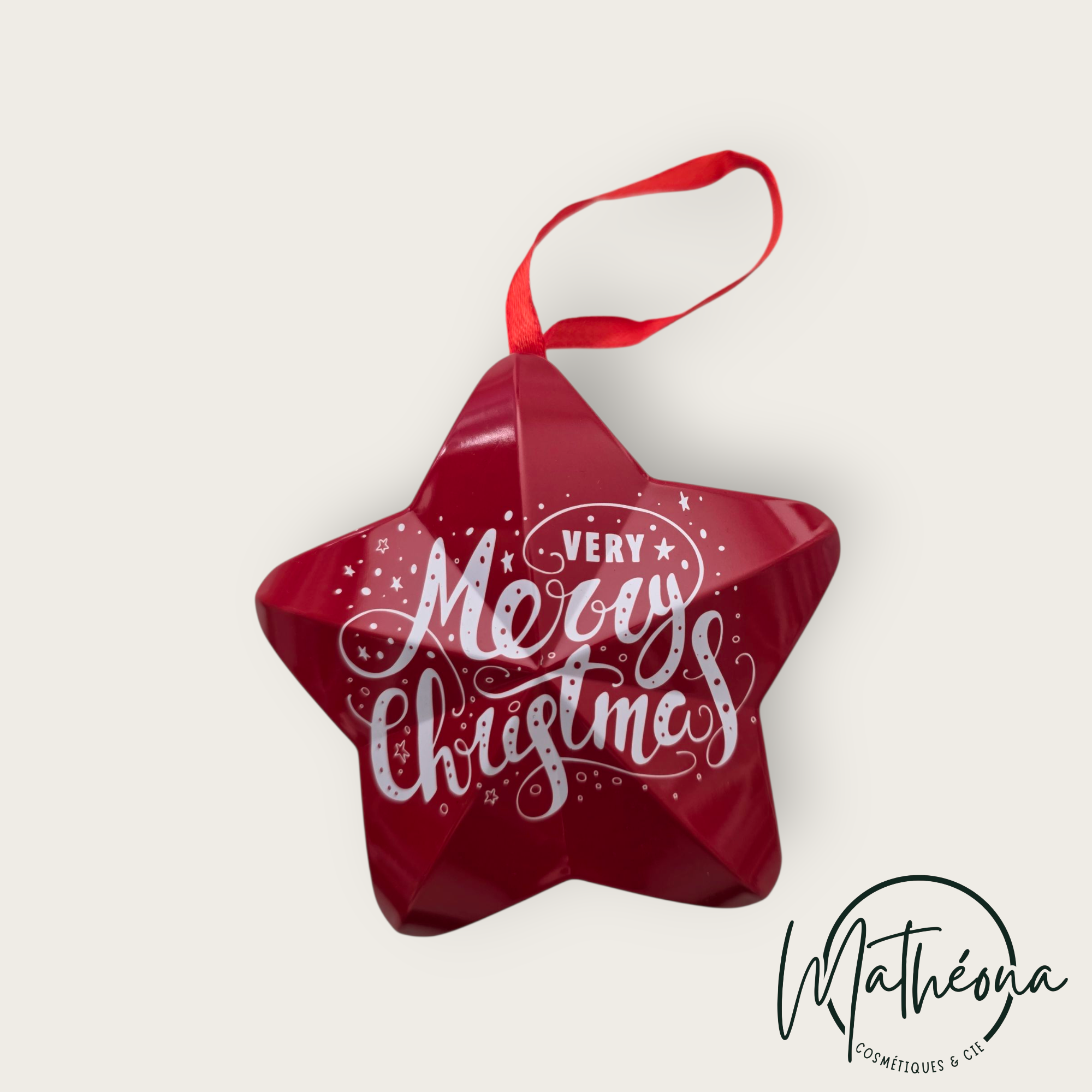Idée cadeau Etoile Noël boîte métal fruits de la passion