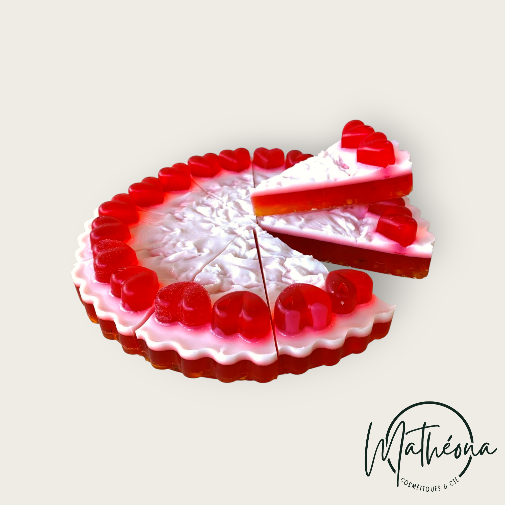 Savon part de tarte Pomme d'amour 100gr Savonnerie de Bormes