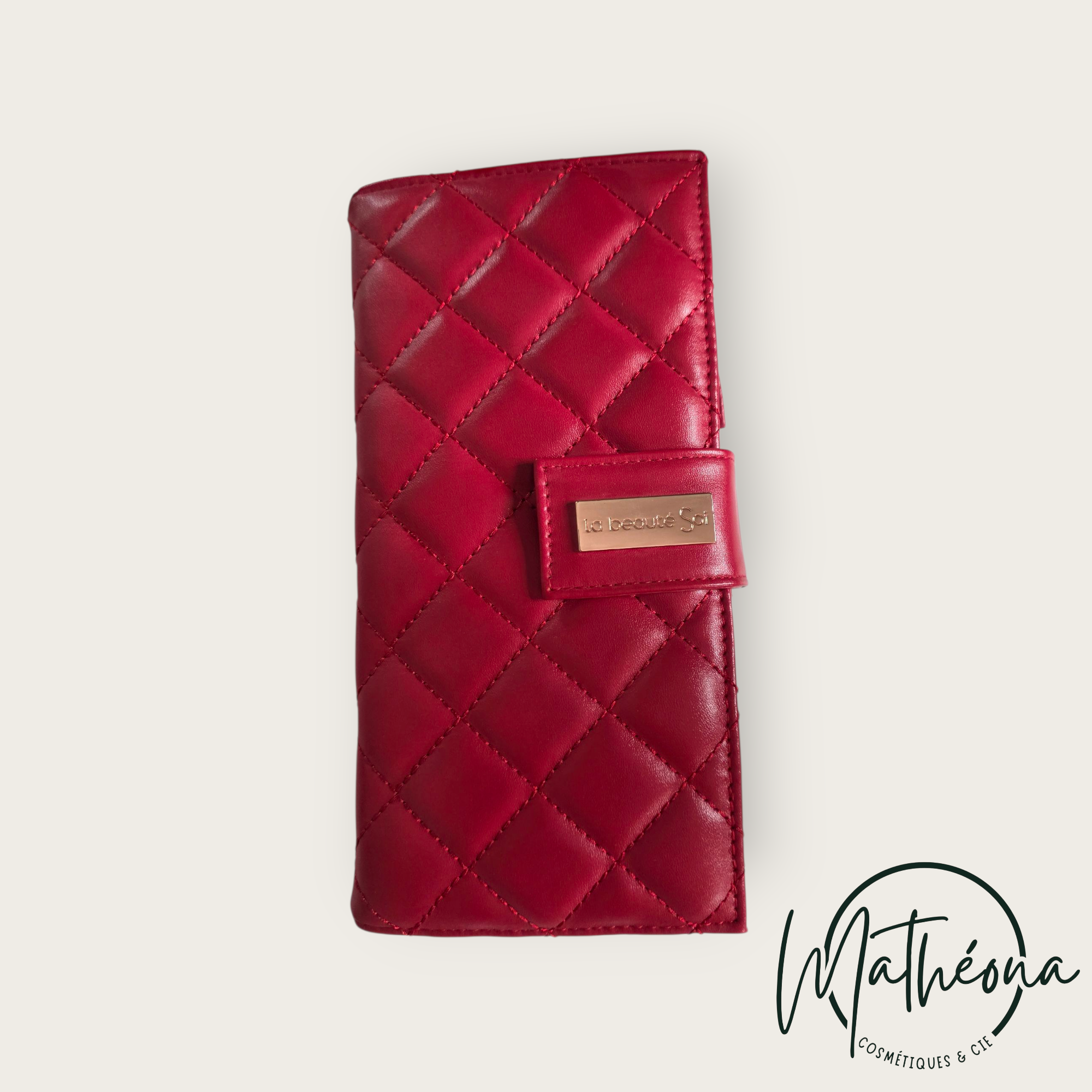 Coffret de 10 pinceaux avec sa pochette de transport rouge