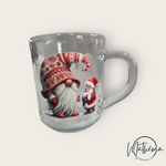 Charger l&#39;image dans la galerie, Mug/tasse verre transparent Gnome de Noël 🎅
